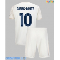 Camisa de time de futebol Nottingham Forest Morgan Gibbs-White #10 Replicas 2º Equipamento Infantil 2025-26 Manga Curta (+ Calças curtas)